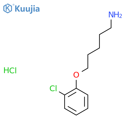 5-(2-Chlorophenoxy)pentan-1-amine hydrochloride structure