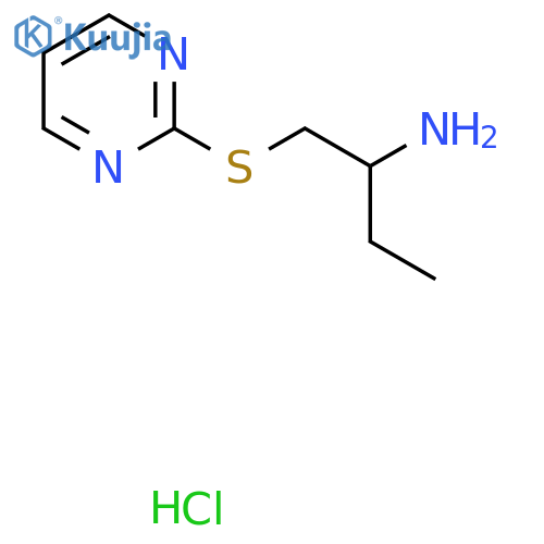 1-(Pyrimidin-2-ylthio)butan-2-amine hydrochloride structure