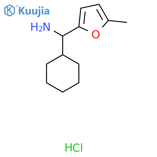 cyclohexyl(5-methylfuran-2-yl)methanamine hydrochloride structure