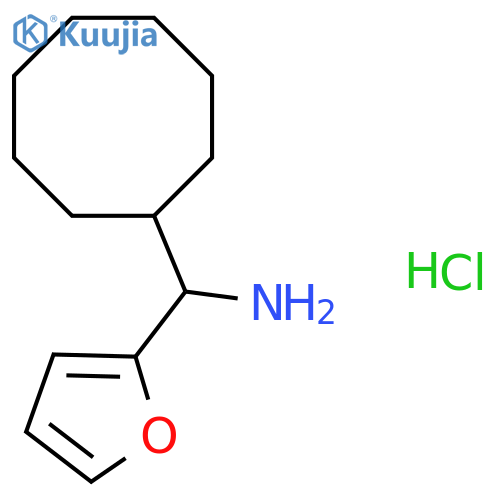Cyclooctyl(furan-2-yl)methanamine hydrochloride structure