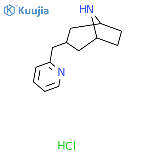 3-(Pyridin-2-ylmethyl)-8-azabicyclo[3.2.1]octane hydrochloride structure