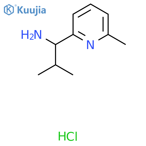 2-Methyl-1-(6-methylpyridin-2-yl)propan-1-amine hydrochloride structure