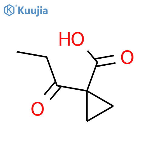 1-propanoylcyclopropane-1-carboxylic acid structure