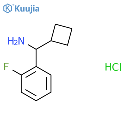1-cyclobutyl-1-(2-fluorophenyl)methanamine hydrochloride structure