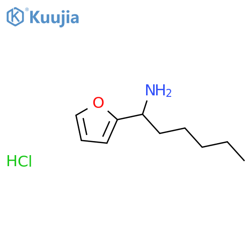 1-(Furan-2-yl)hexan-1-amine hydrochloride structure