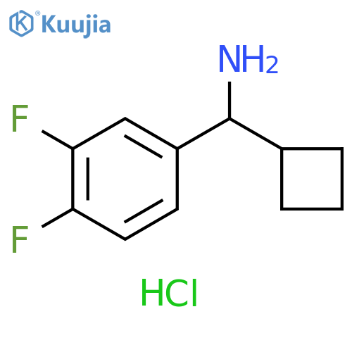 1-cyclobutyl-1-(3,4-difluorophenyl)methanamine hydrochloride structure