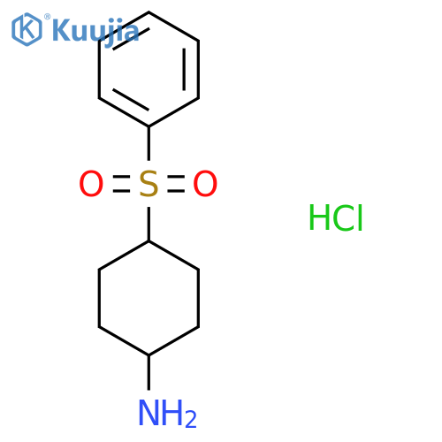 4-(Benzenesulfonyl)cyclohexan-1-amine hydrochloride structure