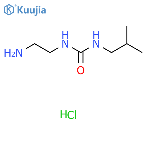 1-(2-Aminoethyl)-3-isobutylurea hydrochloride structure
