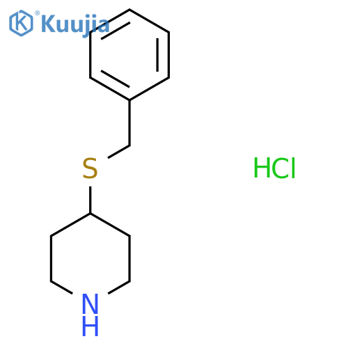 4-(Benzylsulfanyl)piperidine hydrochloride structure
