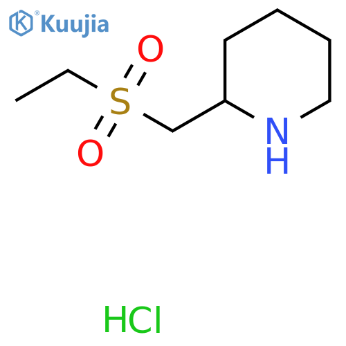 2-[(Ethanesulfonyl)methyl]piperidine hydrochloride structure