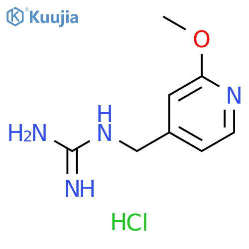 N-[(2-methoxypyridin-4-yl)methyl]guanidine hydrochloride structure