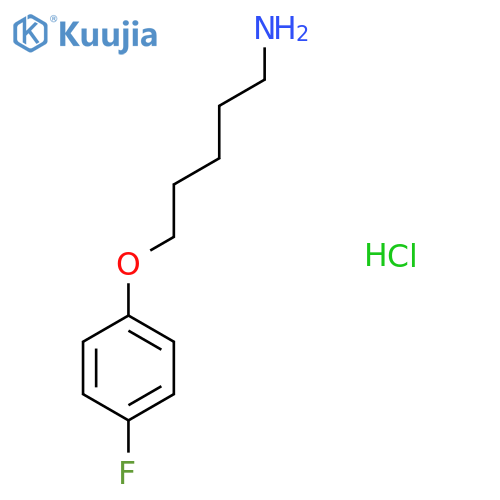 5-(4-Fluorophenoxy)pentan-1-amine hydrochloride structure