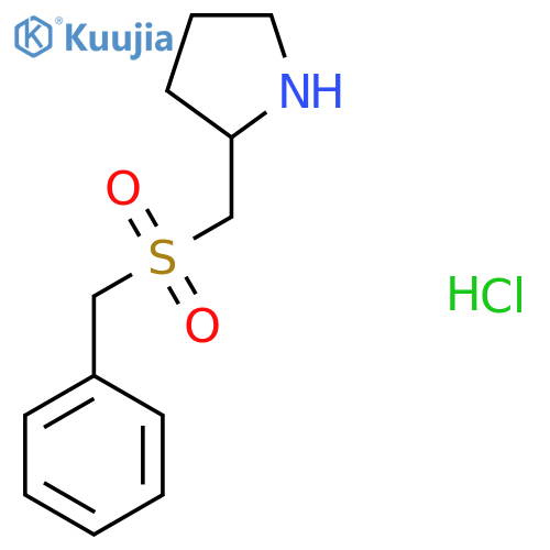 2-(Benzylsulfonylmethyl)pyrrolidine hydrochloride structure