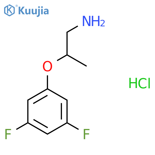 2-(3,5-Difluorophenoxy)propan-1-amine hydrochloride structure