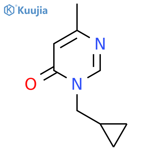 3-(cyclopropylmethyl)-6-methyl-3,4-dihydropyrimidin-4-one structure