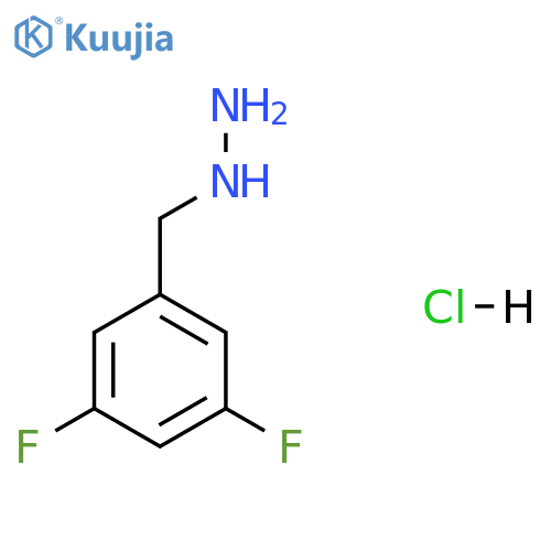 (3,5-Difluorobenzyl)hydrazine hydrochloride structure