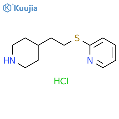 2-([2-(Piperidin-4-YL)ethyl]sulfanyl)pyridine hydrochloride structure