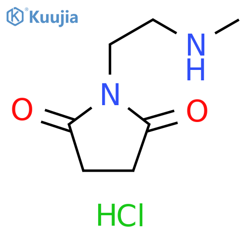1-(2-(methylamino)ethyl)pyrrolidine-2,5-dione hydrochloride structure