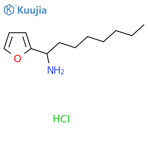 1-(Furan-2-yl)octan-1-amine hydrochloride structure