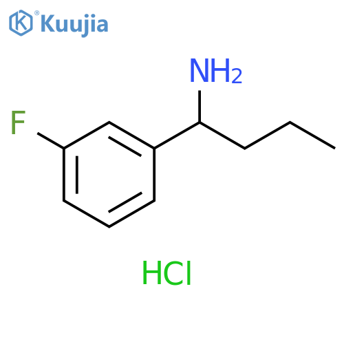 1-(3-Fluorophenyl)butan-1-amine hydrochloride structure