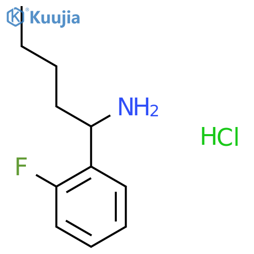 1-(2-FLUOROPHENYL)PENTAN-1-AMINE HYDROCHLORIDE structure