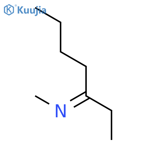 Methylamine, N-(1-ethylpentylidene)- structure