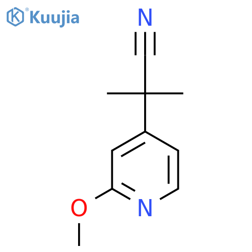 2-(2-Methoxypyridin-4-yl)-2-methylpropanenitrile structure