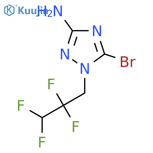 5-Bromo-1-(2,2,3,3-tetrafluoropropyl)-1H-1,2,4-triazol-3-amine structure