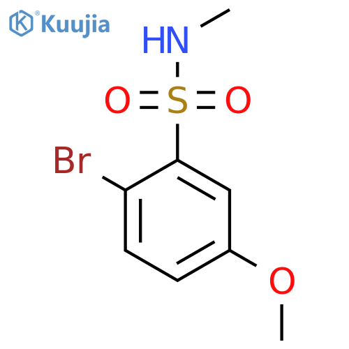 2-Bromo-5-methoxy-N-methylbenzene-1-sulfonamide structure