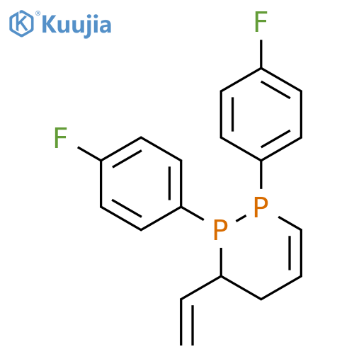 1,2-Diphosphorin, 3-ethenyl-1,2-bis(4-fluorophenyl)-1,2,3,4-tetrahydro- structure