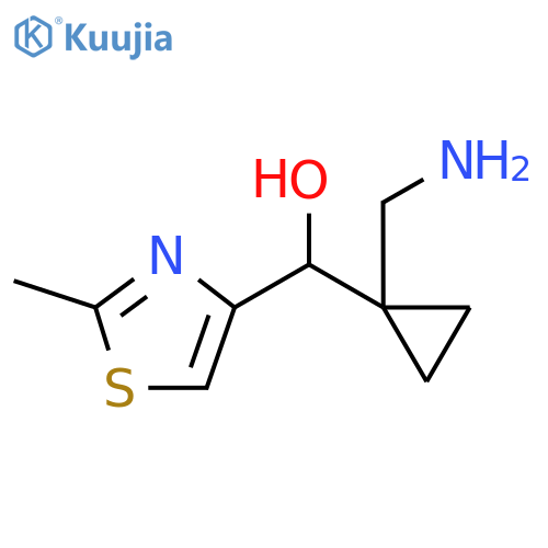 4-Thiazolemethanol, α-[1-(aminomethyl)cyclopropyl]-2-methyl- structure