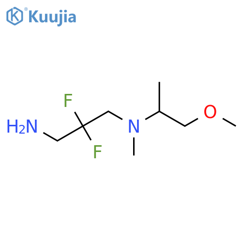 (3-Amino-2,2-difluoropropyl)(1-methoxypropan-2-yl)methylamine structure
