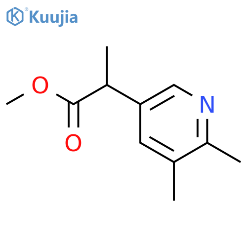 methyl 2-(5,6-dimethylpyridin-3-yl)propanoate structure