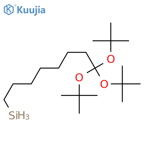 Silane, tris(1,1-dimethylethoxy)octyl- structure