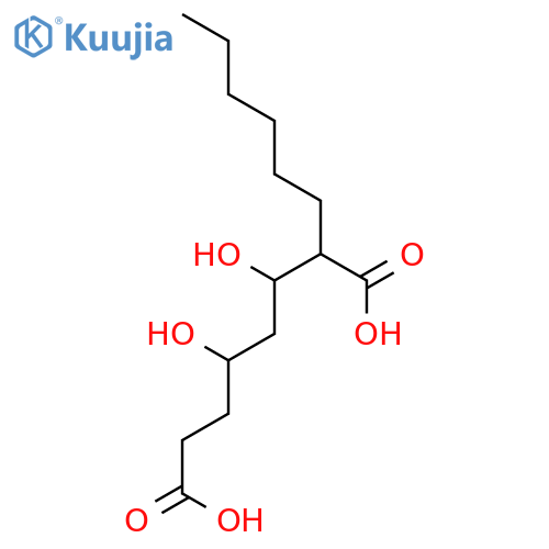 Octanedioic acid, 2-hexyl-3,5-dihydroxy- structure
