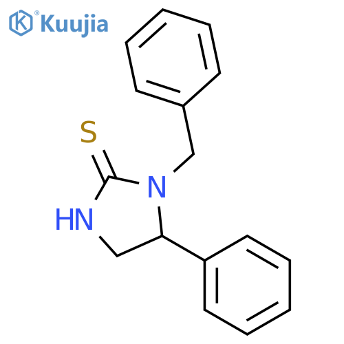 2-Imidazolidinethione,5-phenyl-1-(phenylmethyl)- structure