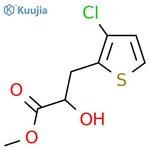 methyl 3-(3-chlorothiophen-2-yl)-2-hydroxypropanoate structure