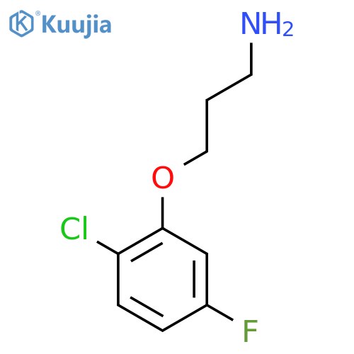 3-(2-Chloro-5-fluorophenoxy)propan-1-amine structure