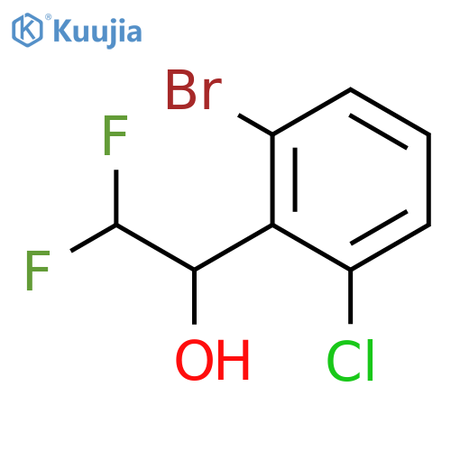 1-(2-Bromo-6-chlorophenyl)-2,2-difluoroethan-1-ol structure
