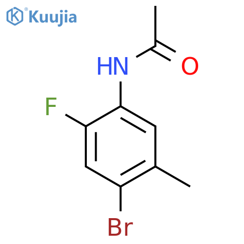 N-(4-bromo-2-fluoro-5-methylphenyl)acetamide structure