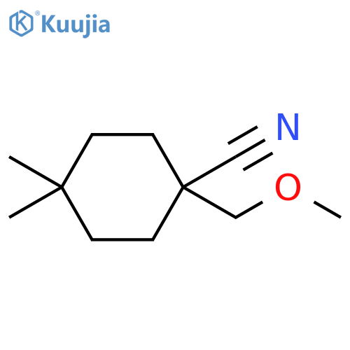 Cyclohexanecarbonitrile, 1-(methoxymethyl)-4,4-dimethyl- structure