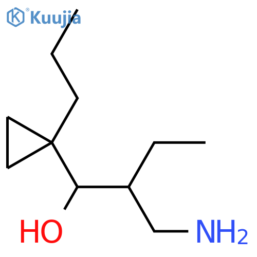 2-(Aminomethyl)-1-(1-propylcyclopropyl)butan-1-ol structure