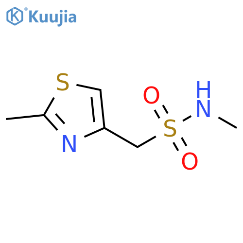 4-Thiazolemethanesulfonamide, N,2-dimethyl- structure