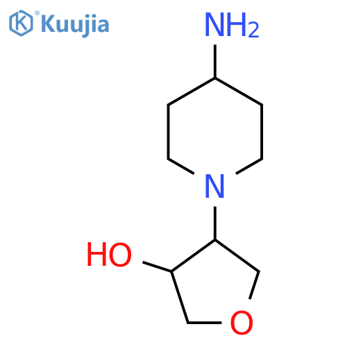 4-(4-Aminopiperidin-1-yl)oxolan-3-ol structure