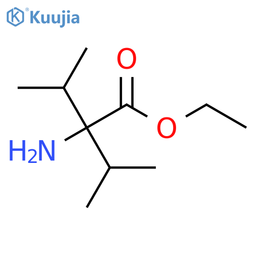 Ethyl 2-amino-3-methyl-2-(propan-2-yl)butanoate structure