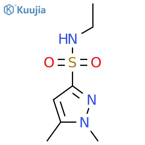 N-Ethyl-1,5-dimethyl-1H-pyrazole-3-sulfonamide structure