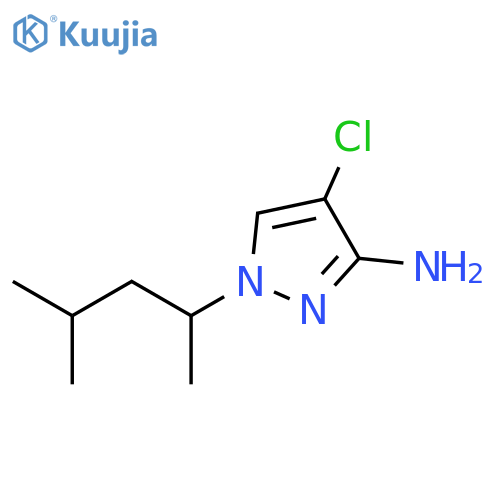 1H-Pyrazol-3-amine, 4-chloro-1-(1,3-dimethylbutyl)- structure