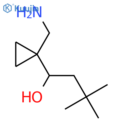 Cyclopropanemethanol, 1-(aminomethyl)-α-(2,2-dimethylpropyl)- structure