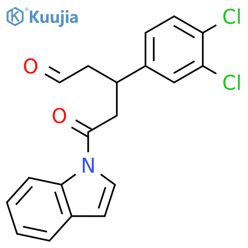1H-Indole, 1-[3-(3,4-dichlorophenyl)-1,5-dioxopentyl]- structure