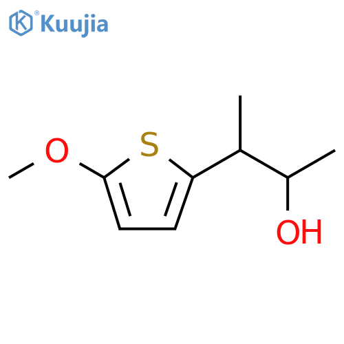 2-Thiopheneethanol, 5-methoxy-α,β-dimethyl- structure
